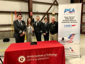 PSA Airlines and Florida Institute of Technology Sign Cadet Program Agreement Helping Move the Most Promising Pilots from the Classroom to the Cockpit