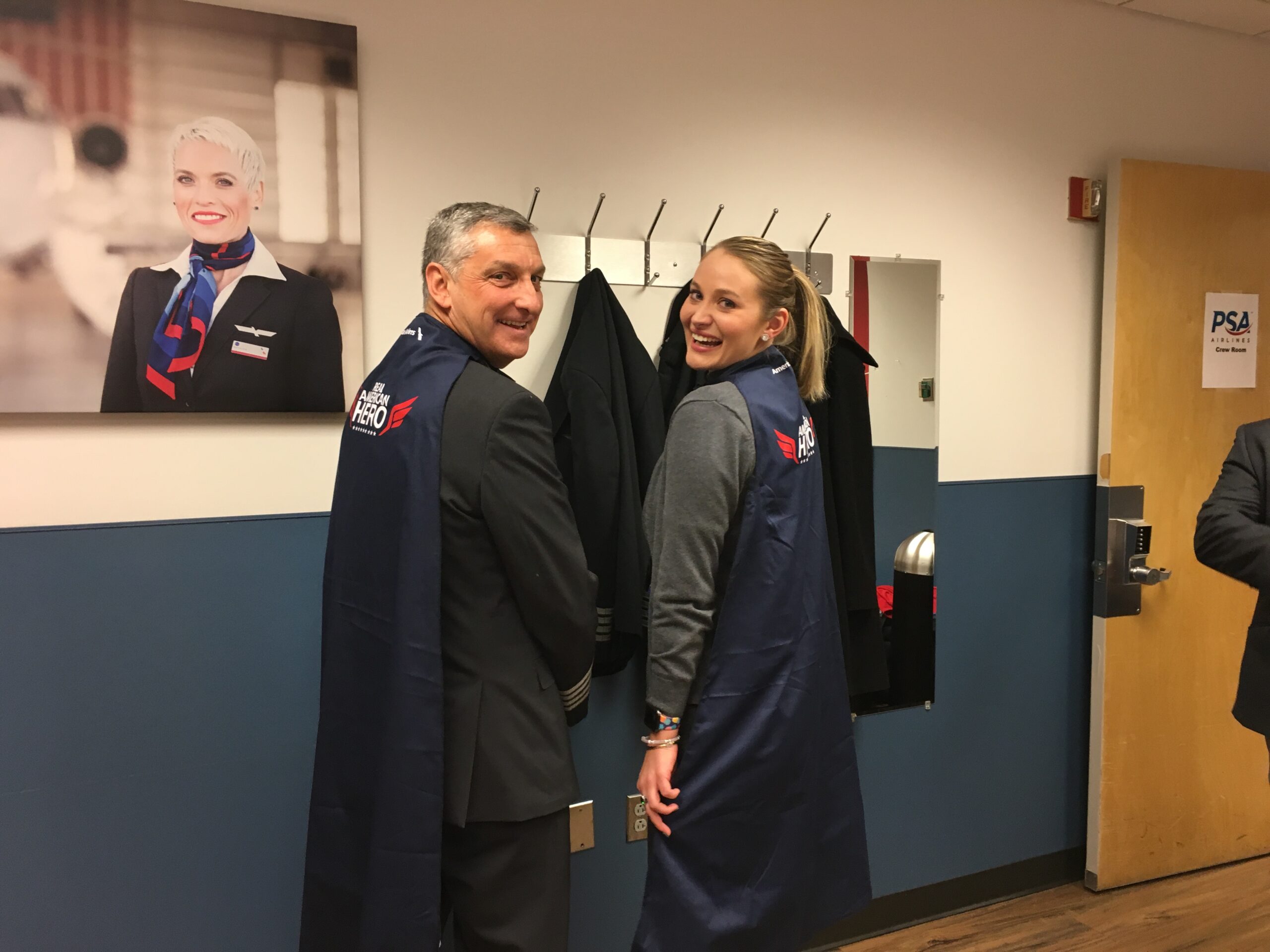 PSA Crew Members Work Together to Save a Life Onboard an Aircraft