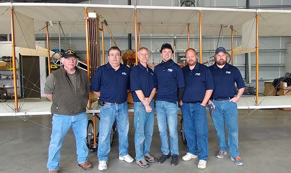 PSA team provides support and gets peek at aviation history