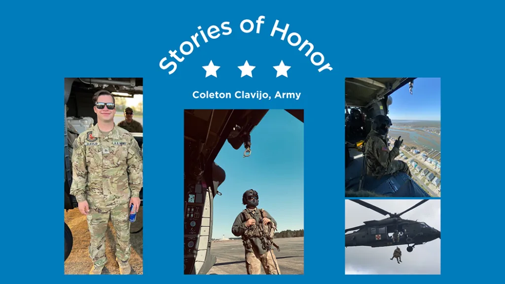 Stories of Honor: Coleton Clavijo, A&P Mechanic, Army