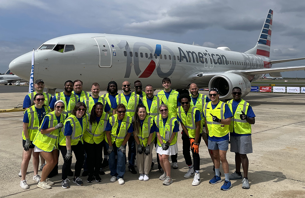 PSA team members pull their way to fourth place at CLT Jet Pull event